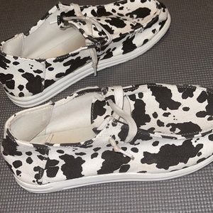 cow print knock off hey dudes